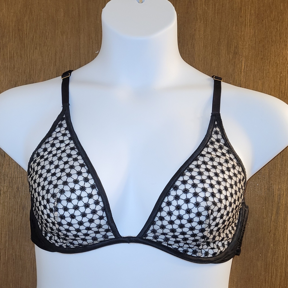 Victoria's Secret Black and White Starburst Bralette‎